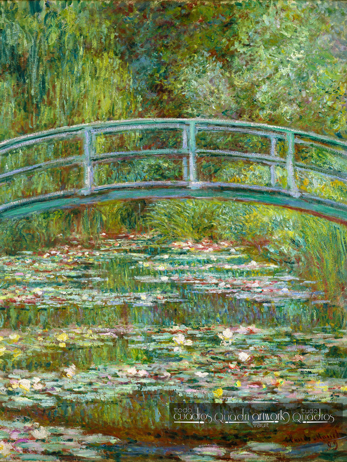 Ponte sopra uno stagno di ninfee, Monet