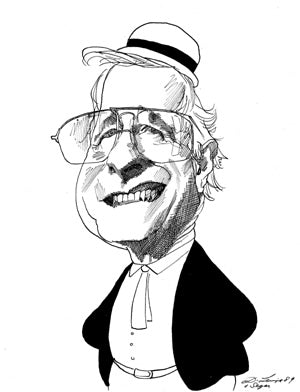 Schizzo del presidente Bush padre.