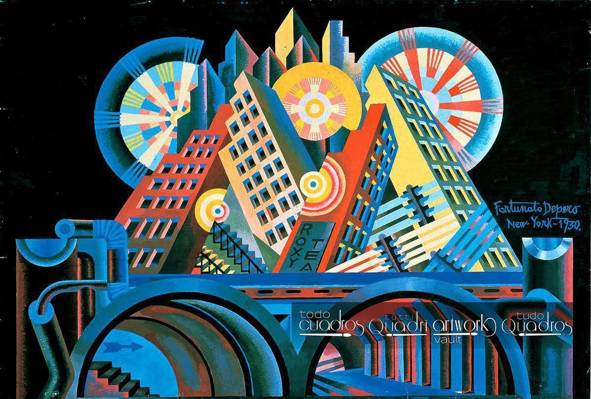 Grattacieli e Tunnel, Depero