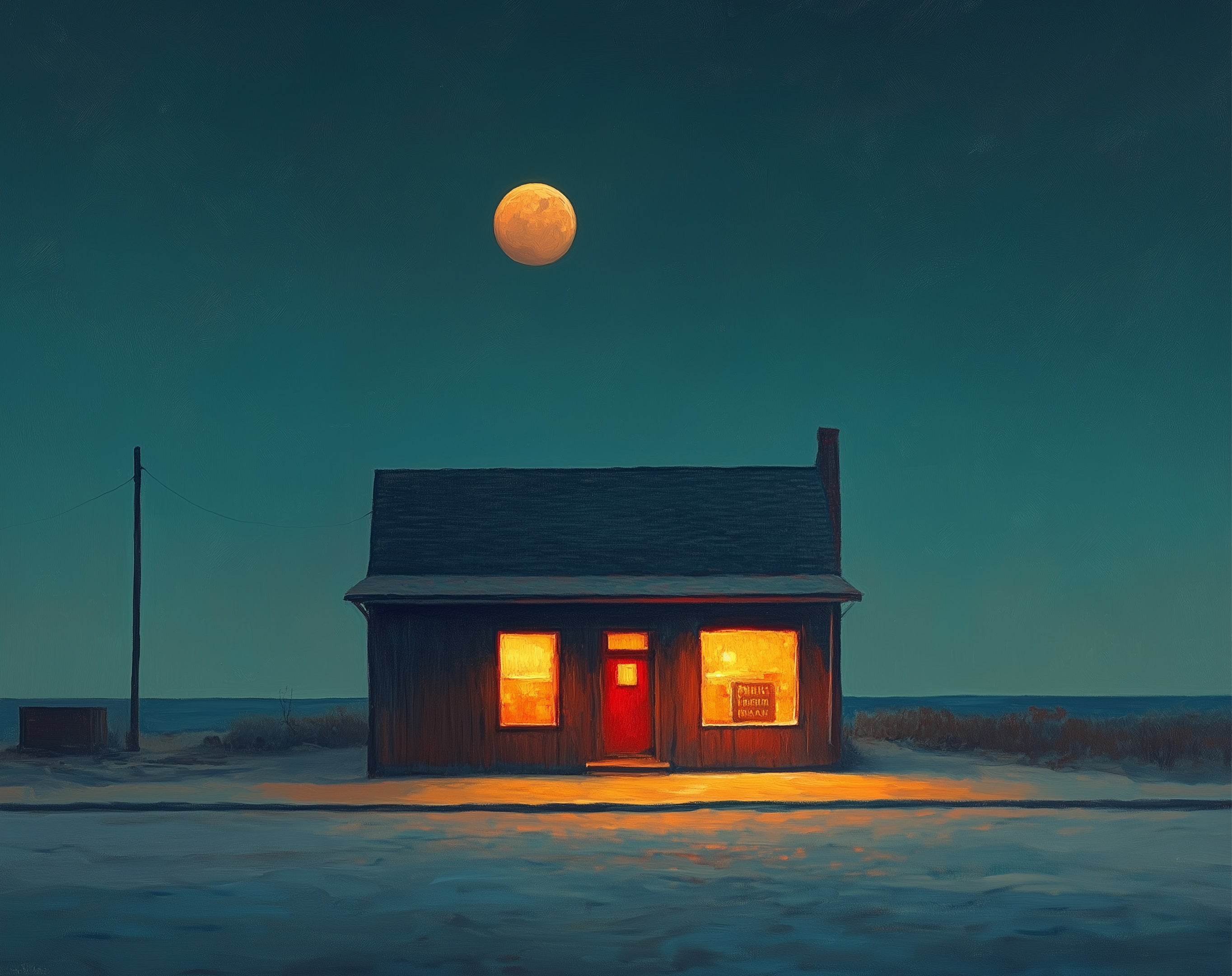 Turno di notte, stile Hopper