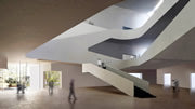 Interno moderno con scale
