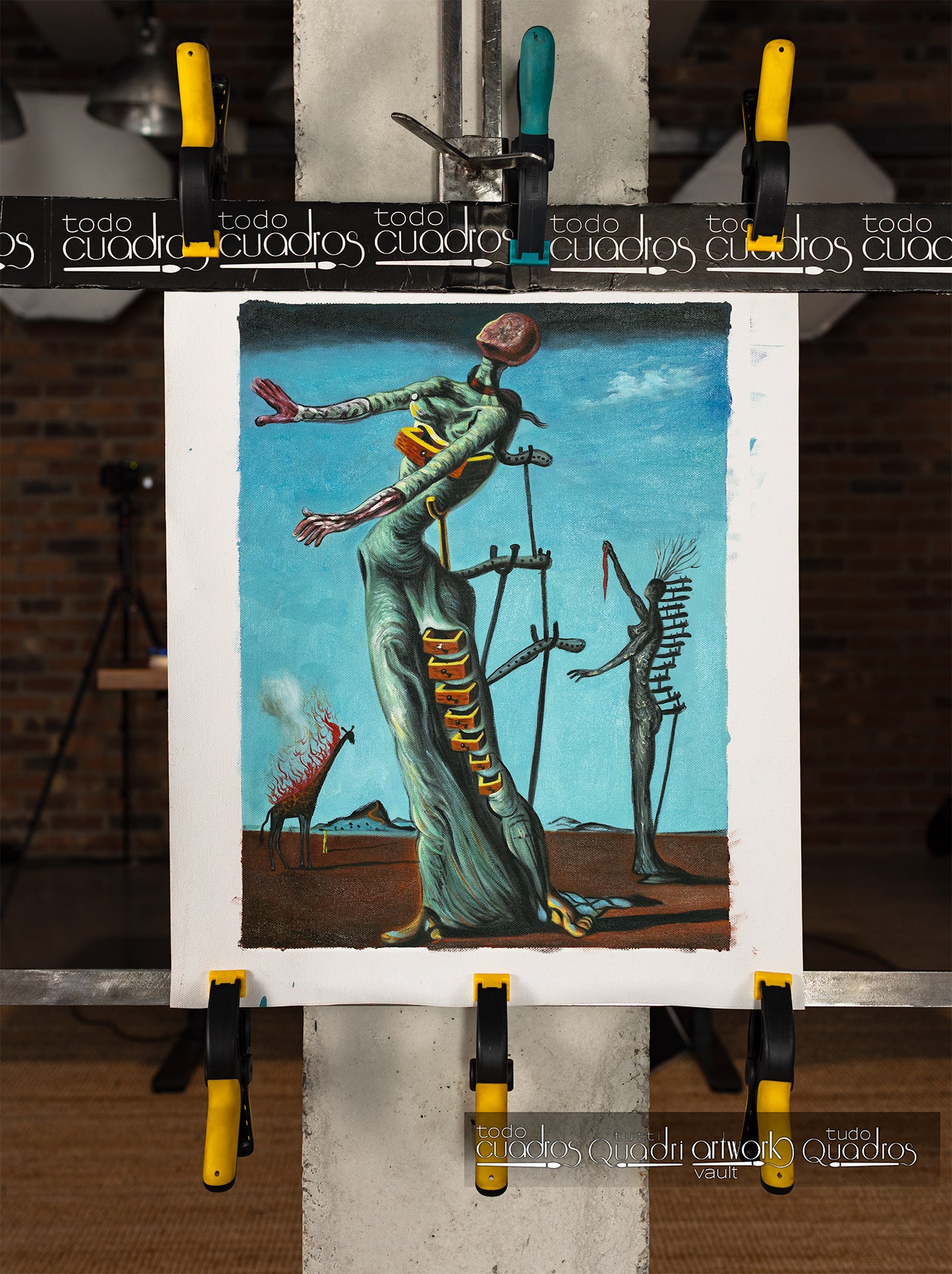 Giraffa in fiamme, Dalí