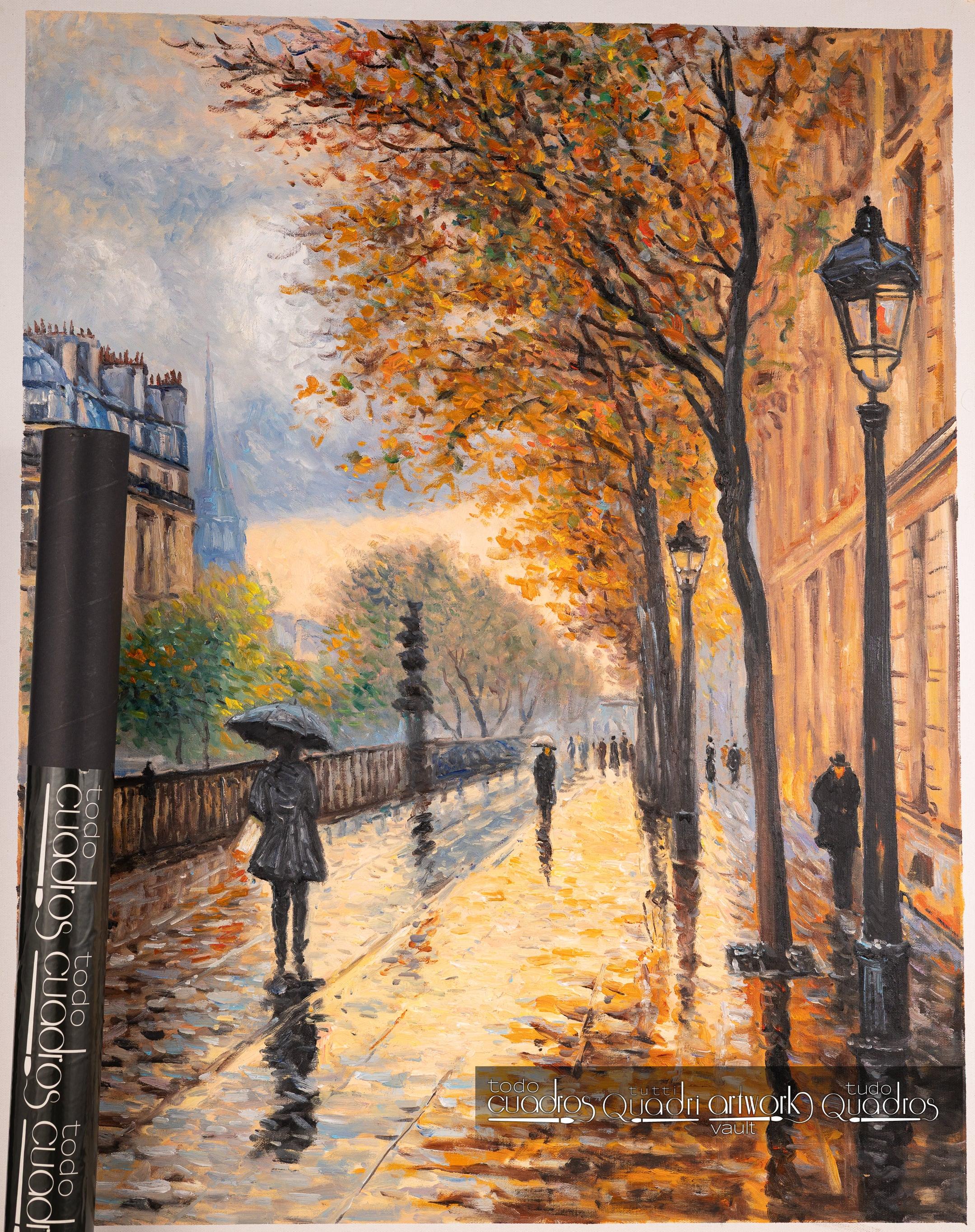Pomeriggio di pioggia, stile Monet