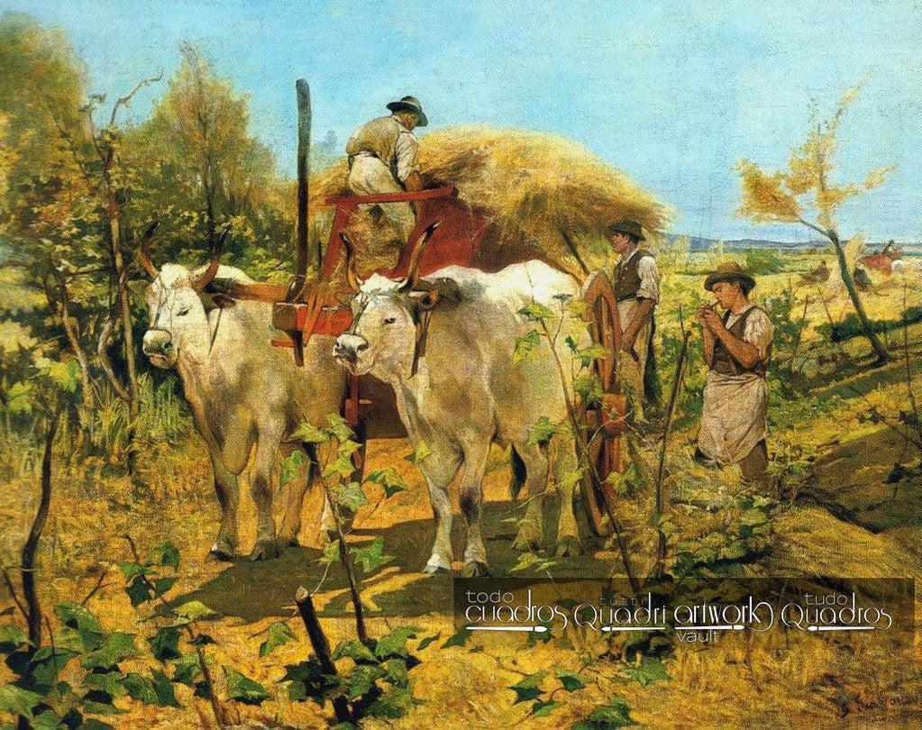 Raccolta di Fieno in Maremma, <span class="nobr">Giovanni Fattori</span>
