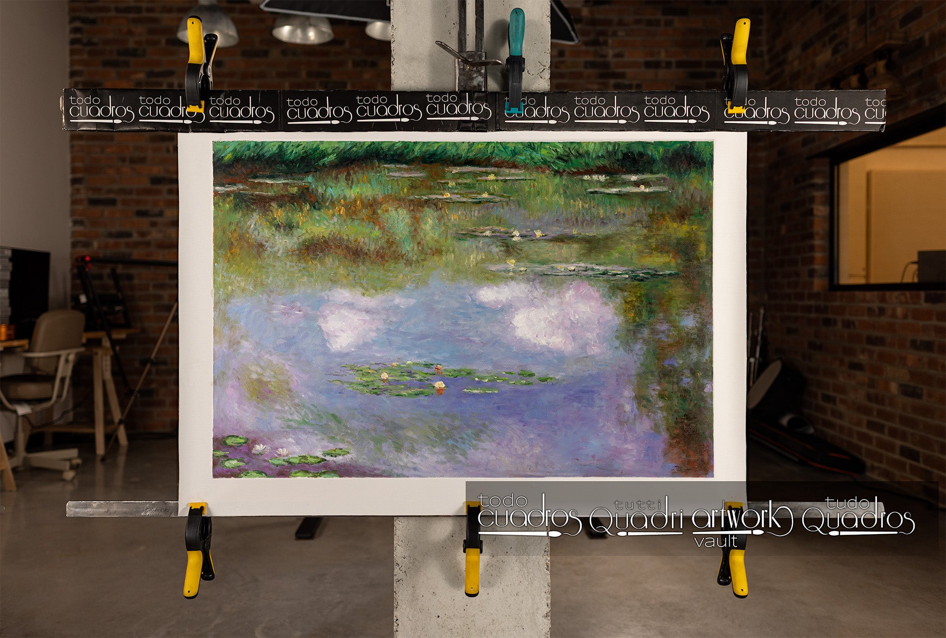 Ninfee, paesaggio d'acqua, le nuvole, Monet