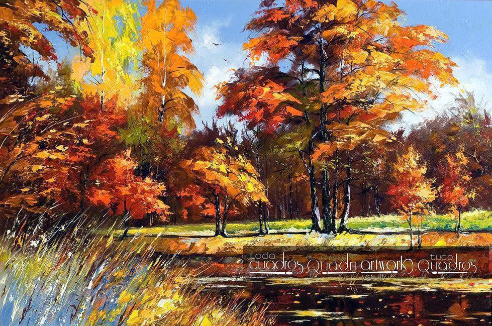 Autunno, Olio di Paesaggio