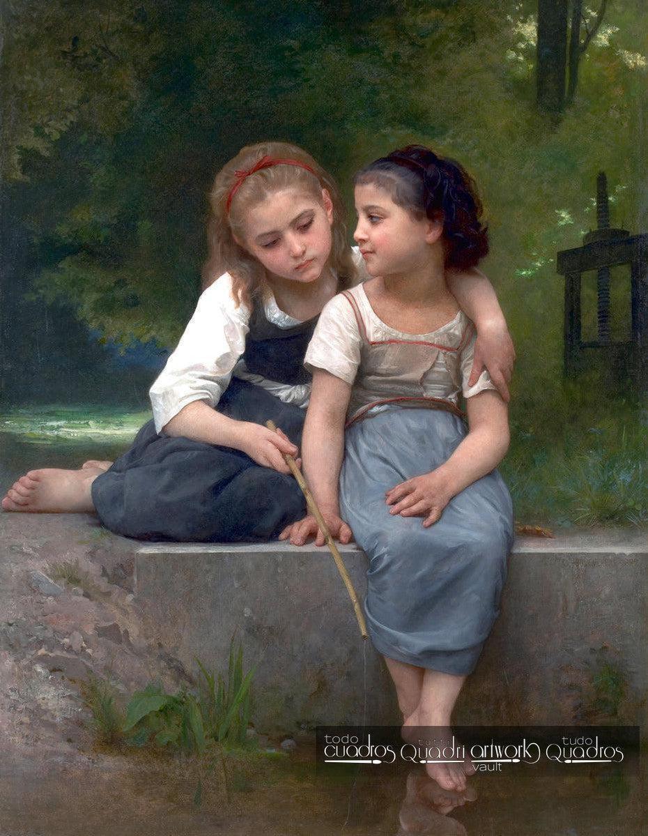 La pesca di rane, Bouguereau