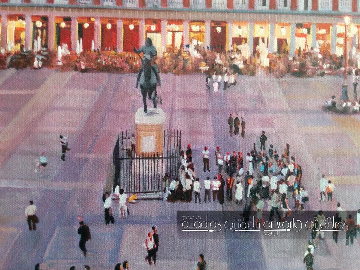 La Plaza Mayor di Madrid, Tramonto