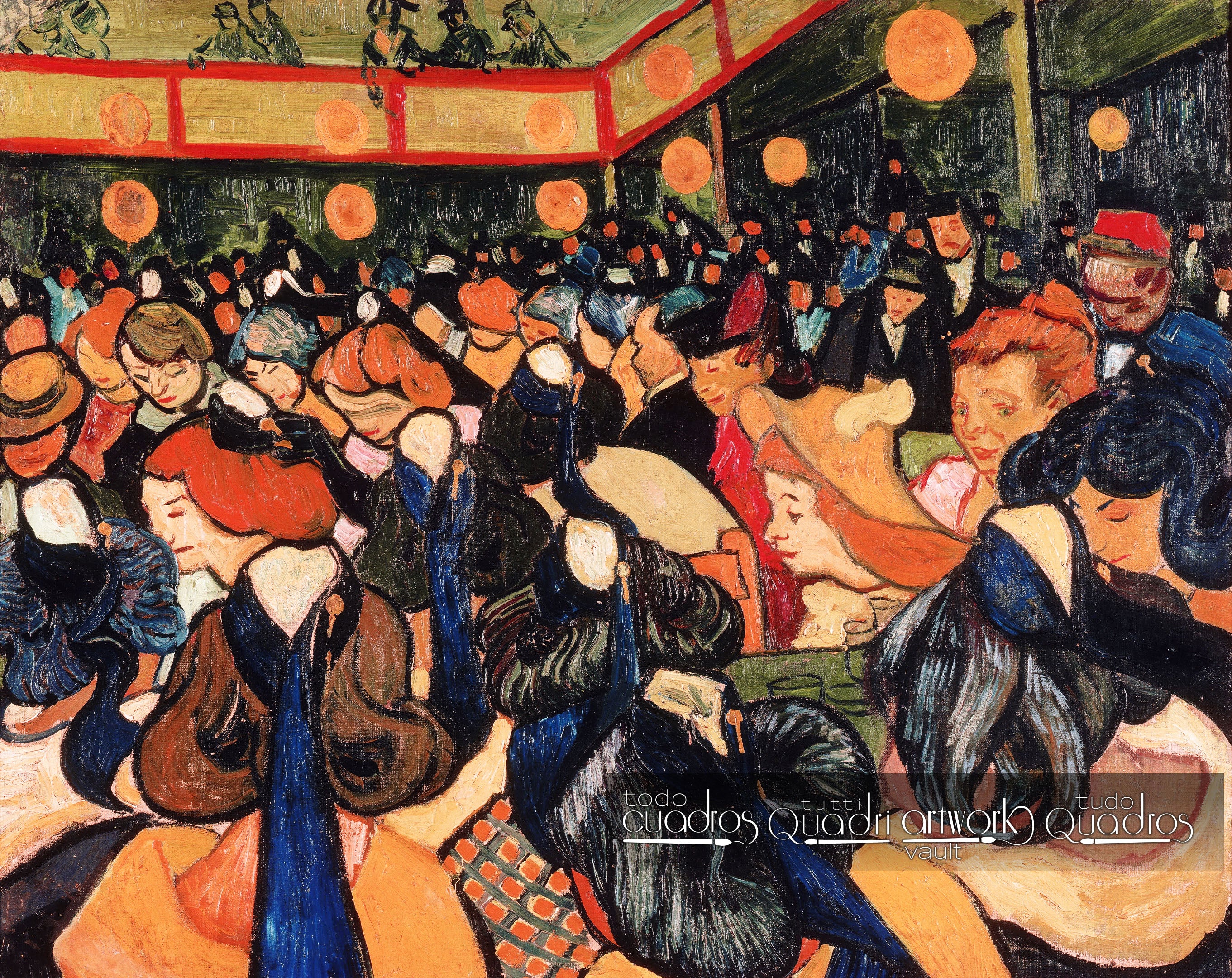La sala da ballo ad Arles, Van Gogh