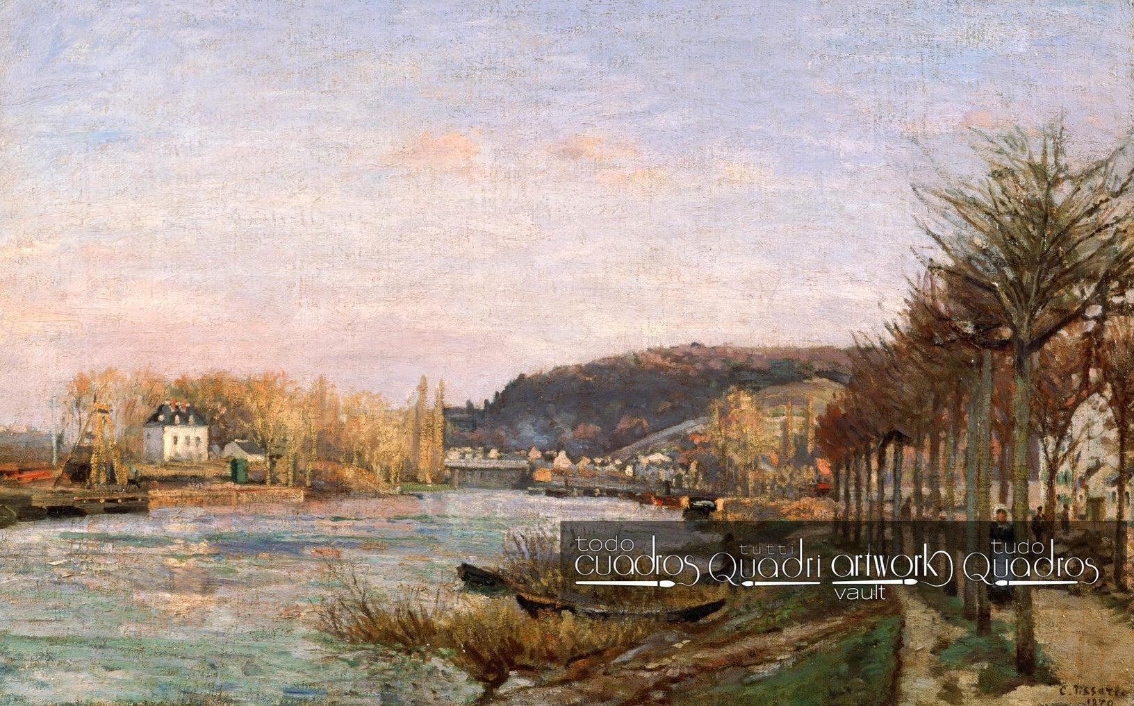 Le Rive della Senna a Bougival, Pissarro