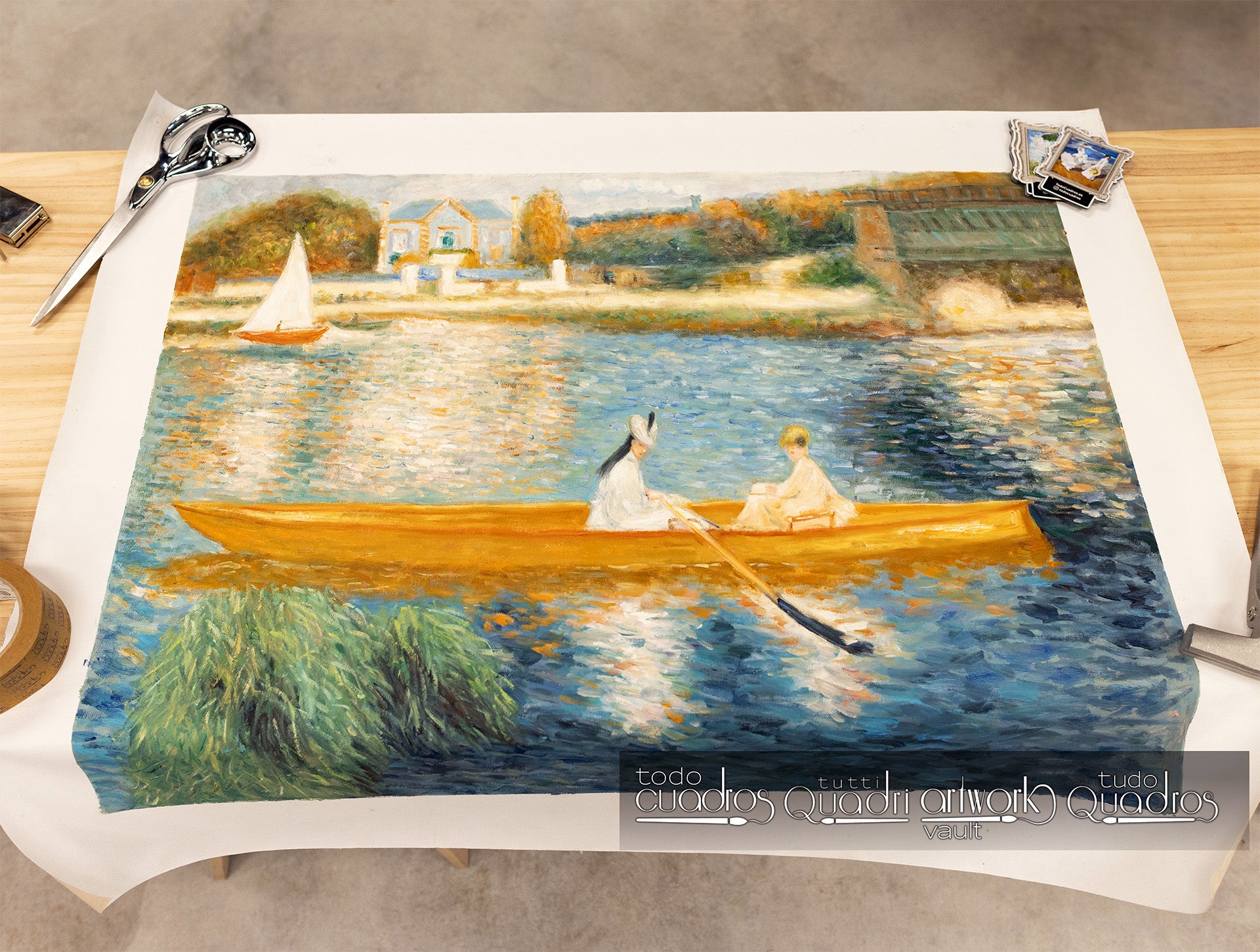 In barca sulla Senna, Renoir