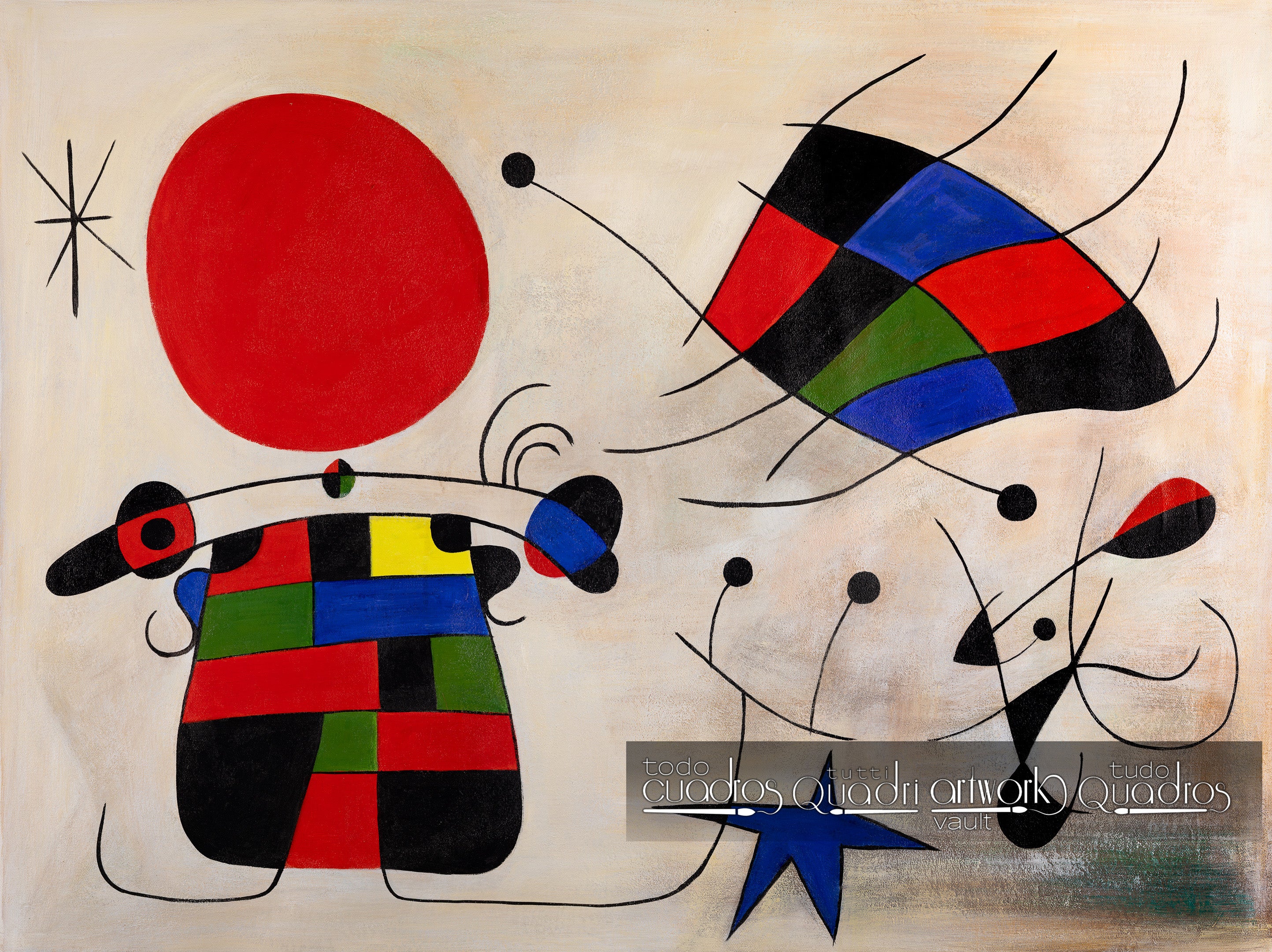 Il sorriso di ali fiammeggianti, Miró