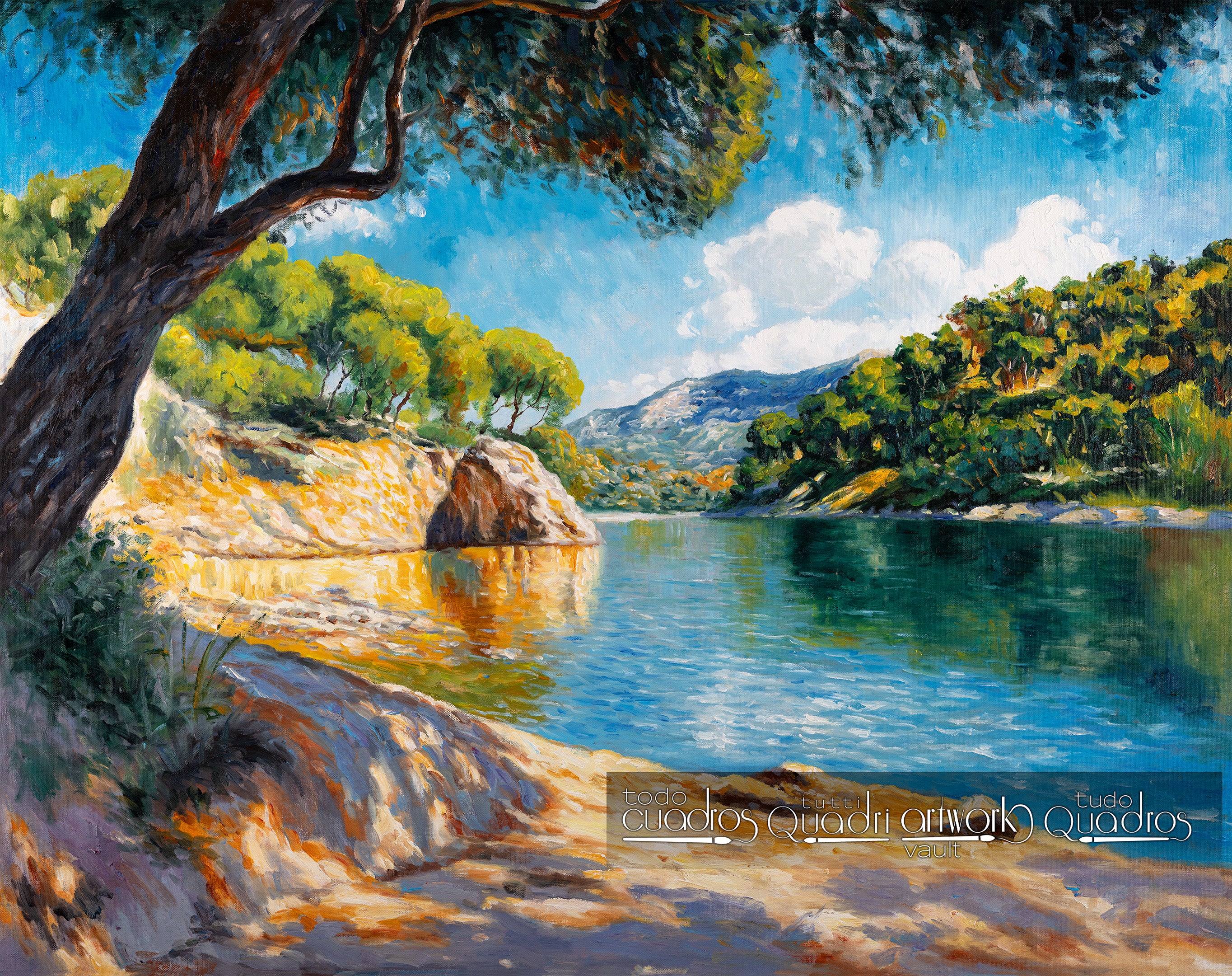 Luce e calma sulla riva, stile Sorolla