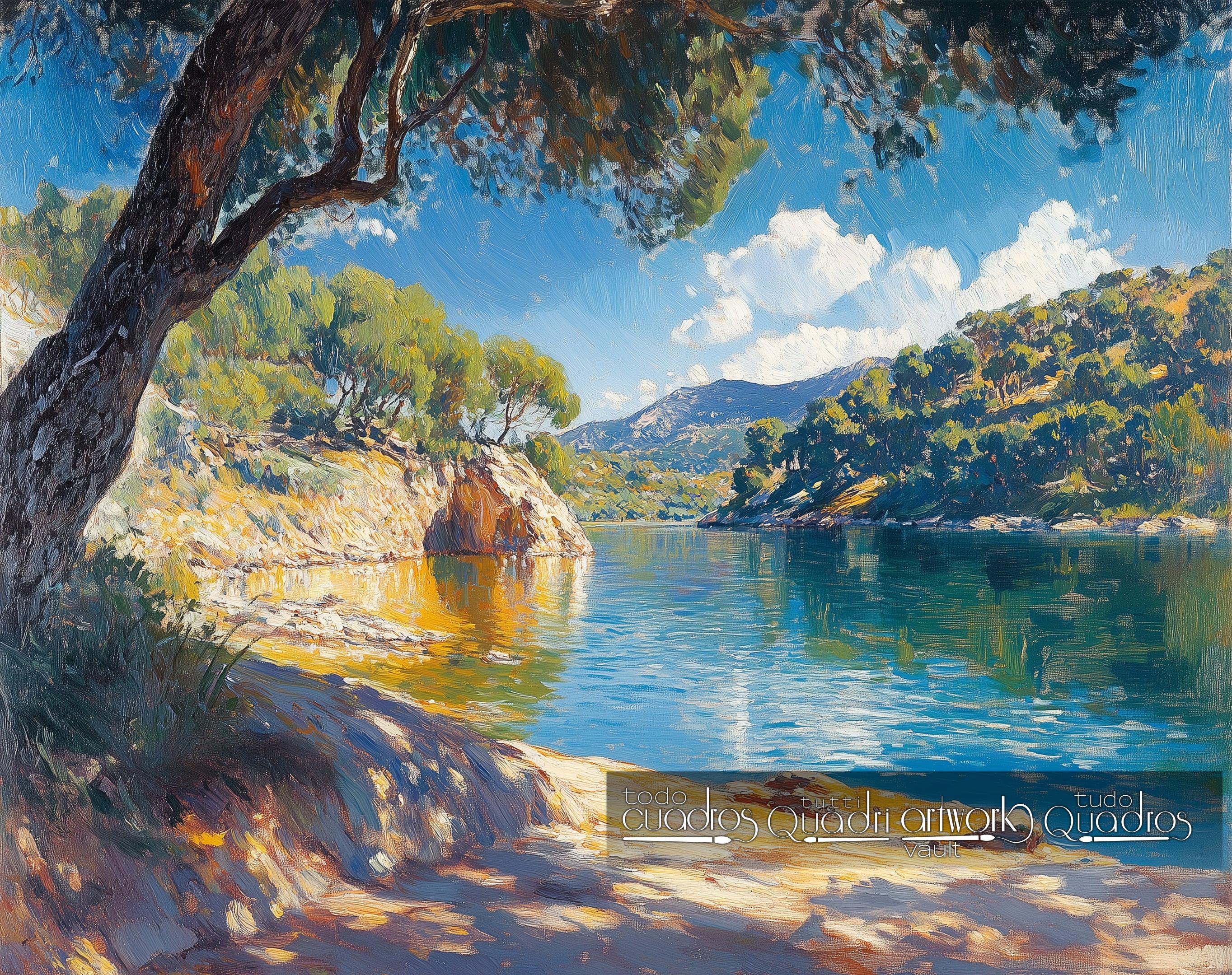 Luce e calma sulla riva, stile Sorolla