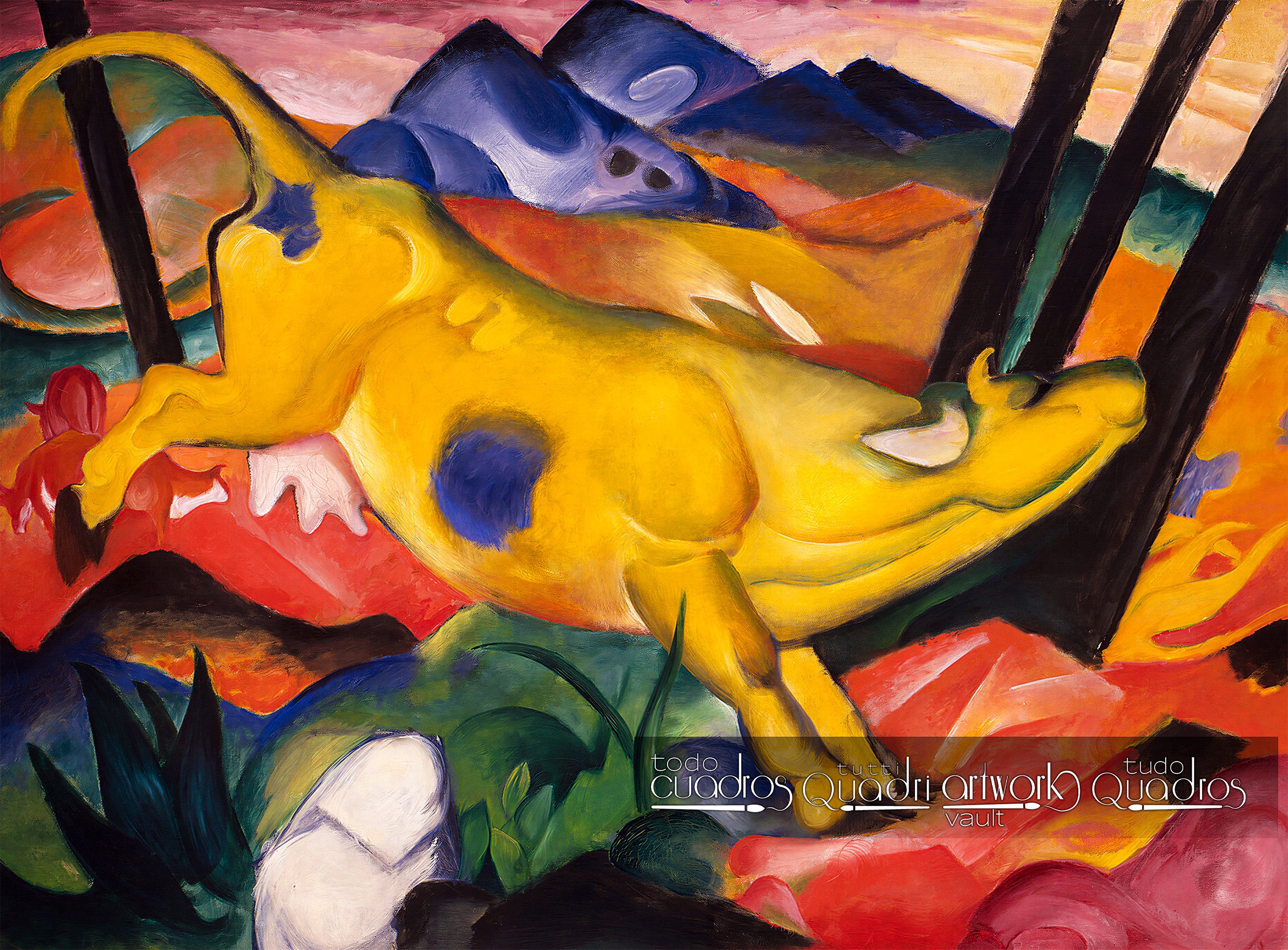 Mucca gialla, Franz Marc