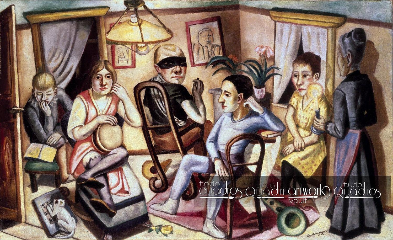 Prima del ballo in maschera, Max Beckmann