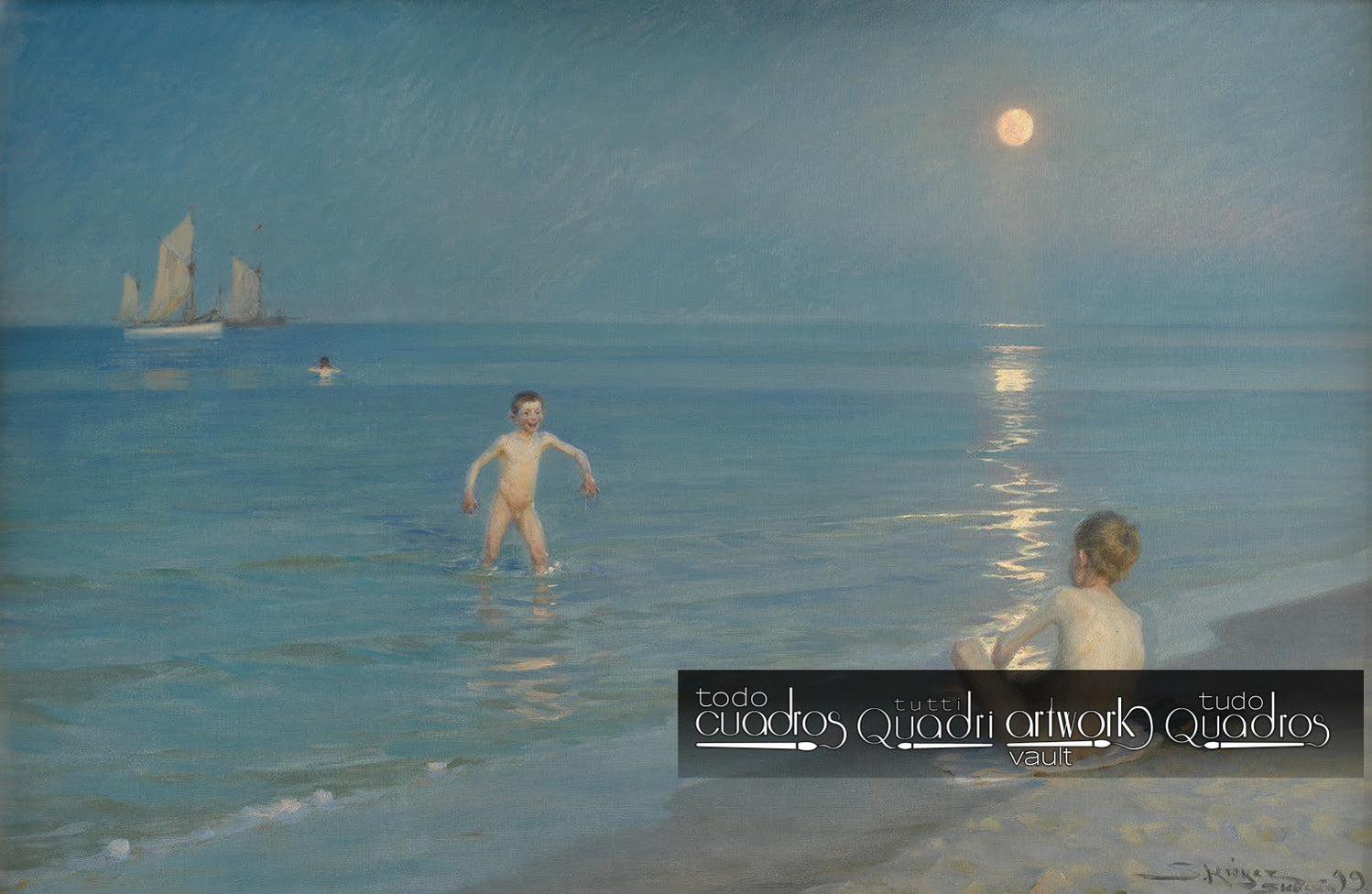 Bambini che fanno il bagno a Skagen, Krøyer