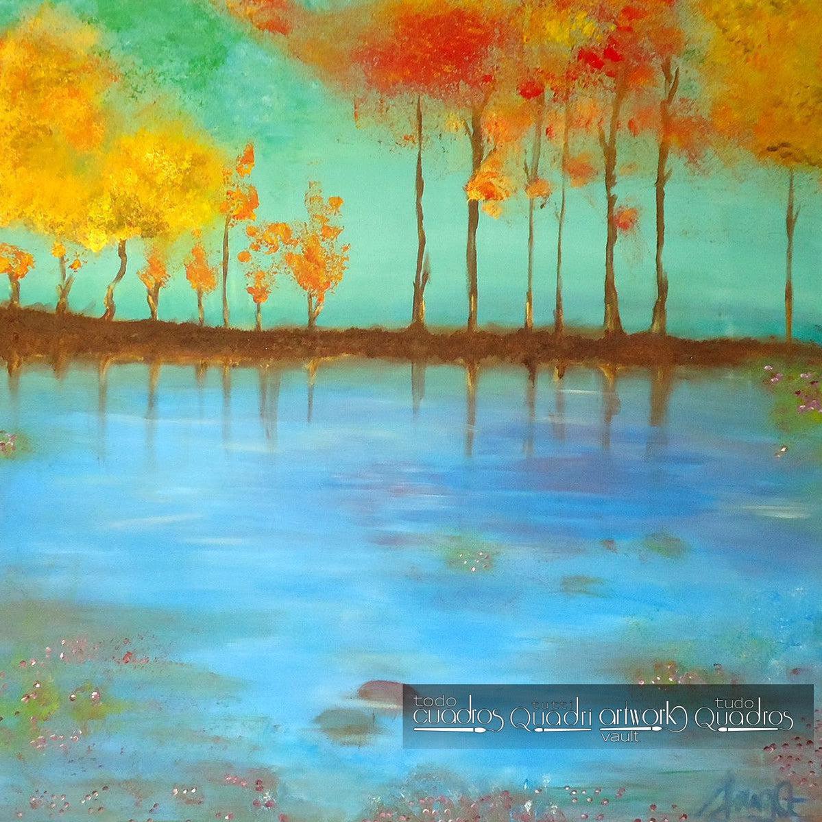 Quadro "Il Lago Blu" <br /> A. Croxatto