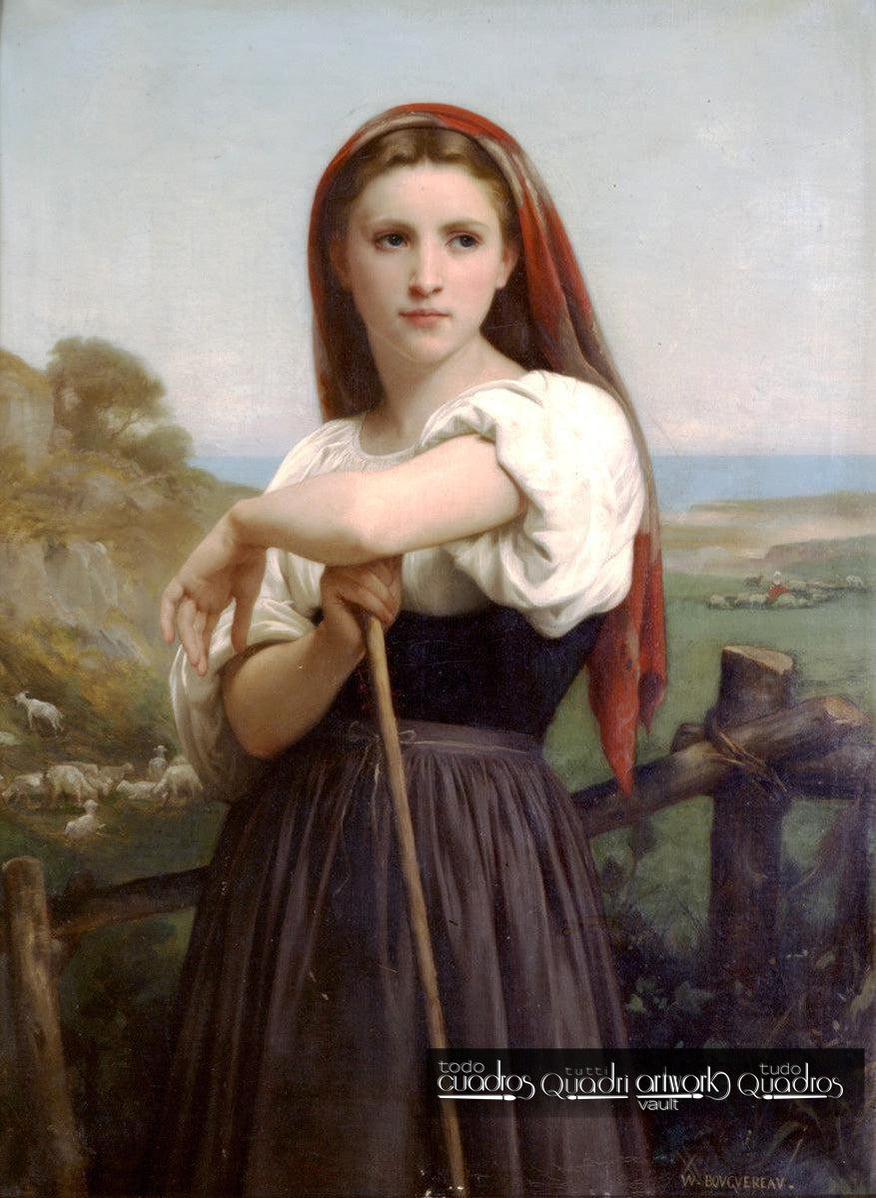 Giovane pastorella, Bouguereau