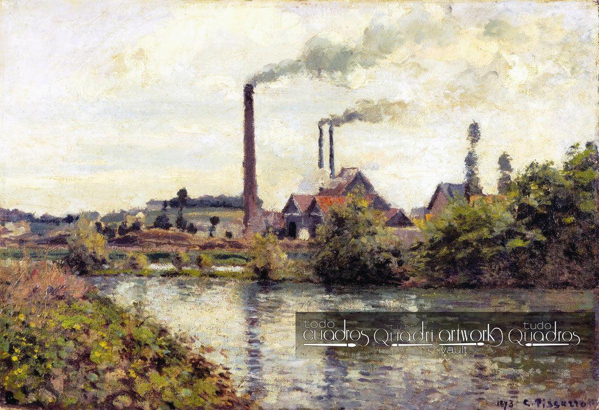 La Fabbrica a Pontoise, Pissarro