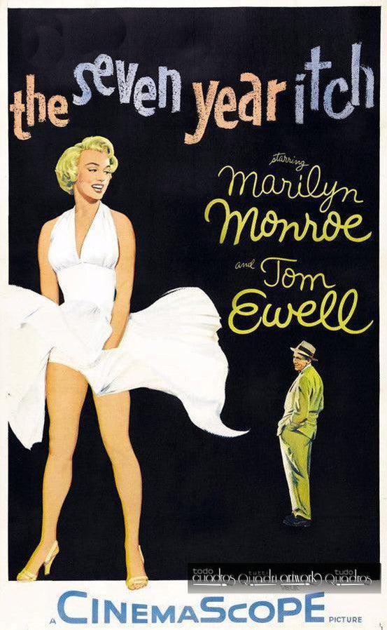 Marilyn in 7 Year Itch, Cinema ad Olio