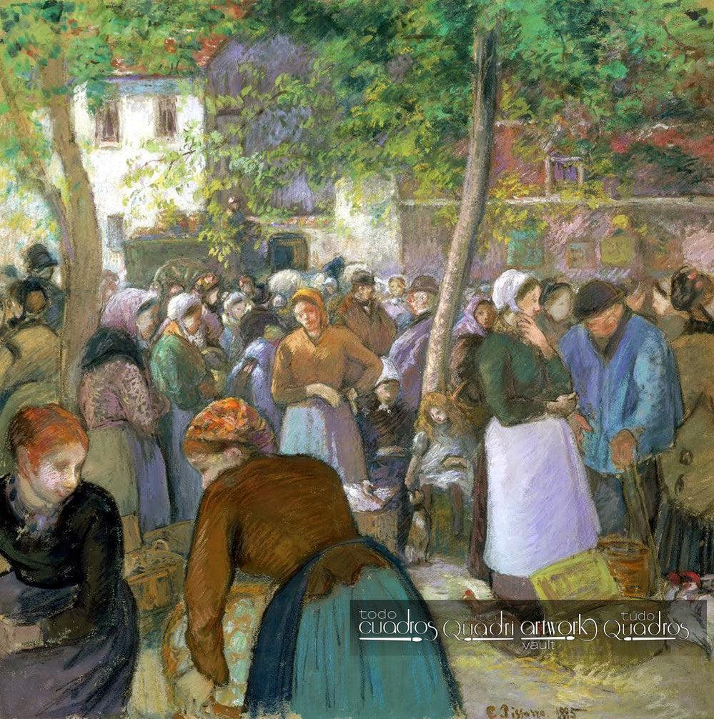 Mercato degli uccelli a Gisors, Pissarro