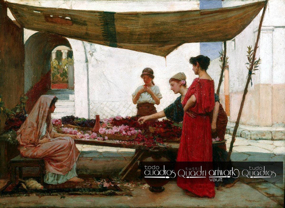 Un mercato greco, J. W. Waterhouse