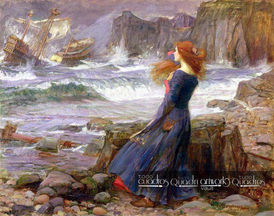 Miranda e la tempesta, J. W. Waterhouse