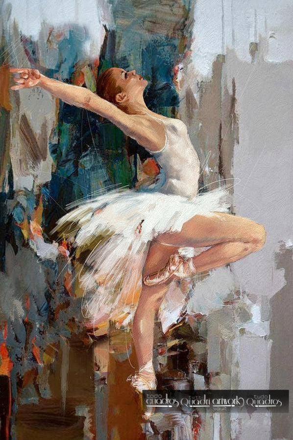 Ballerina prima donna, olio