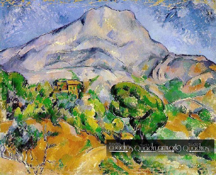 Strada davanti alle montagne, Sainte-Victoire, Cézanne