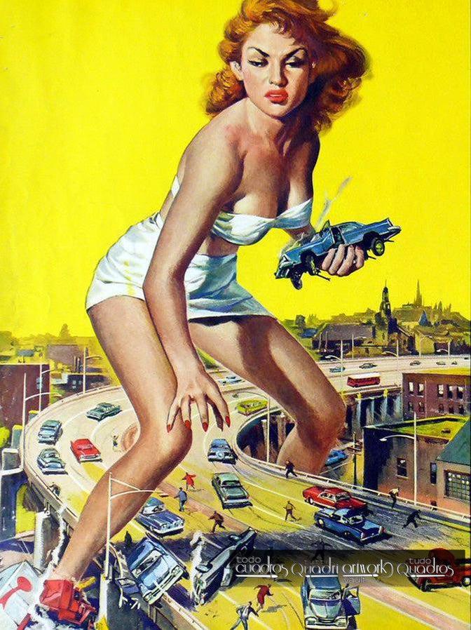 L'Attacco della Donna di 50 Piedi, Cinema a Olio