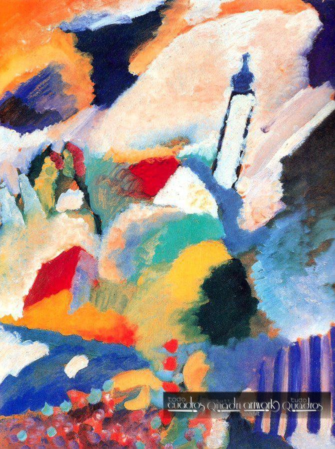 Murnau con una chiesa I, Kandinsky