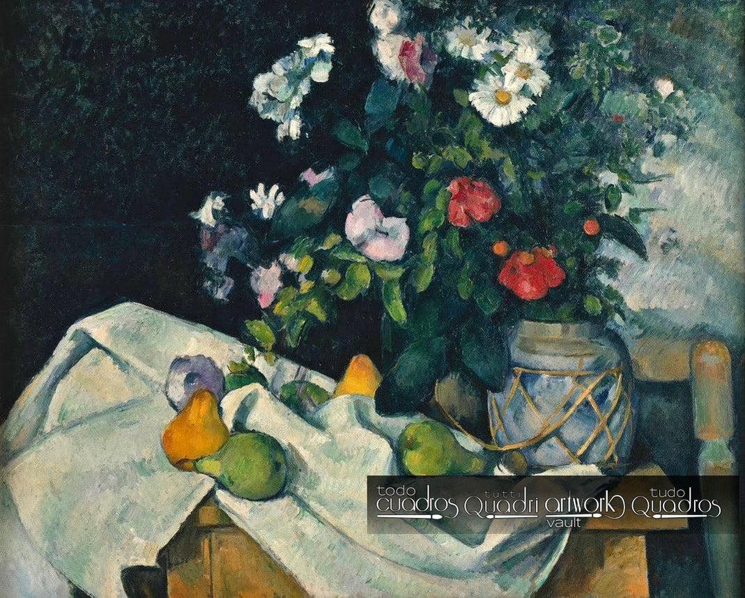  Natura morta con fiori e frutta, Cézanne