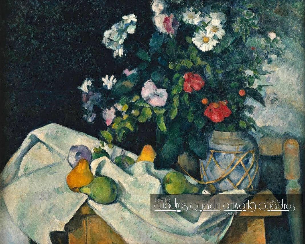  Natura morta con fiori e frutta, Cézanne