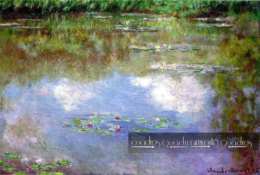 Ninfee, paesaggio d'acqua, le nuvole, Monet