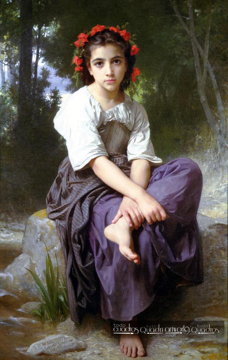 Sulla riva del ruscello, Bouguereau