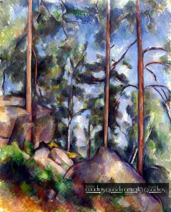 Pini e rocce, Cézanne