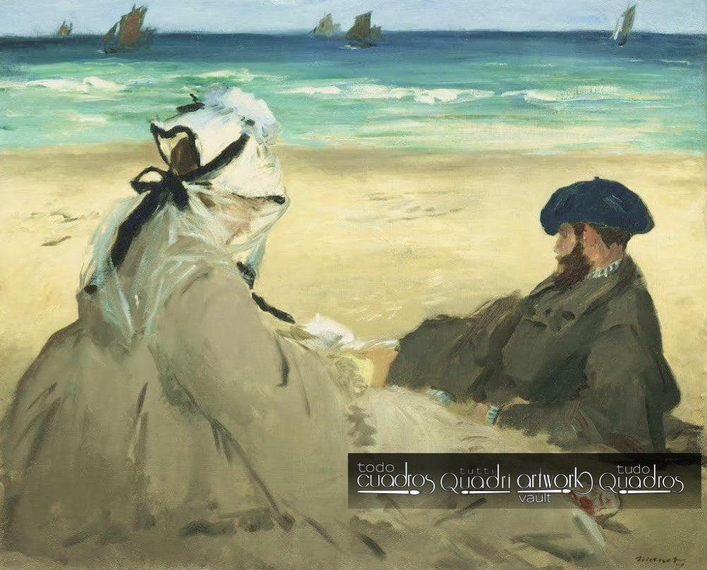 Sulla spiaggia, Manet