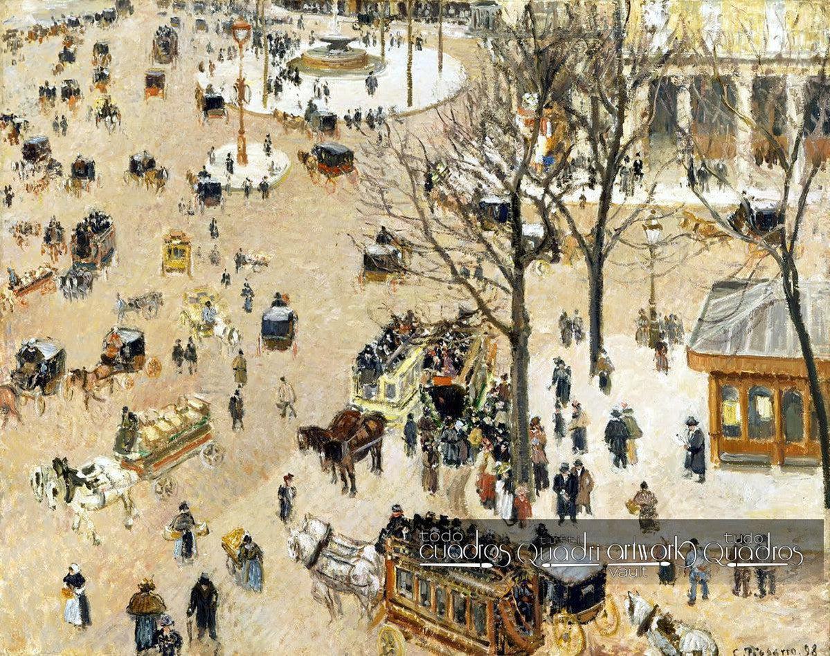 La Piazza del Teatro Francese, Pissarro