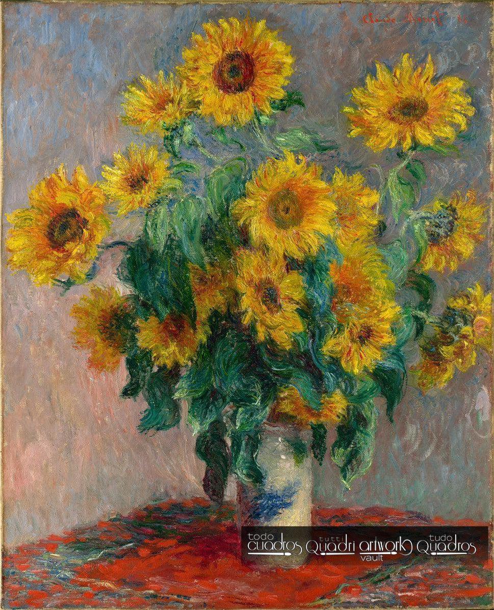 Bouquet di girasoli, Monet
