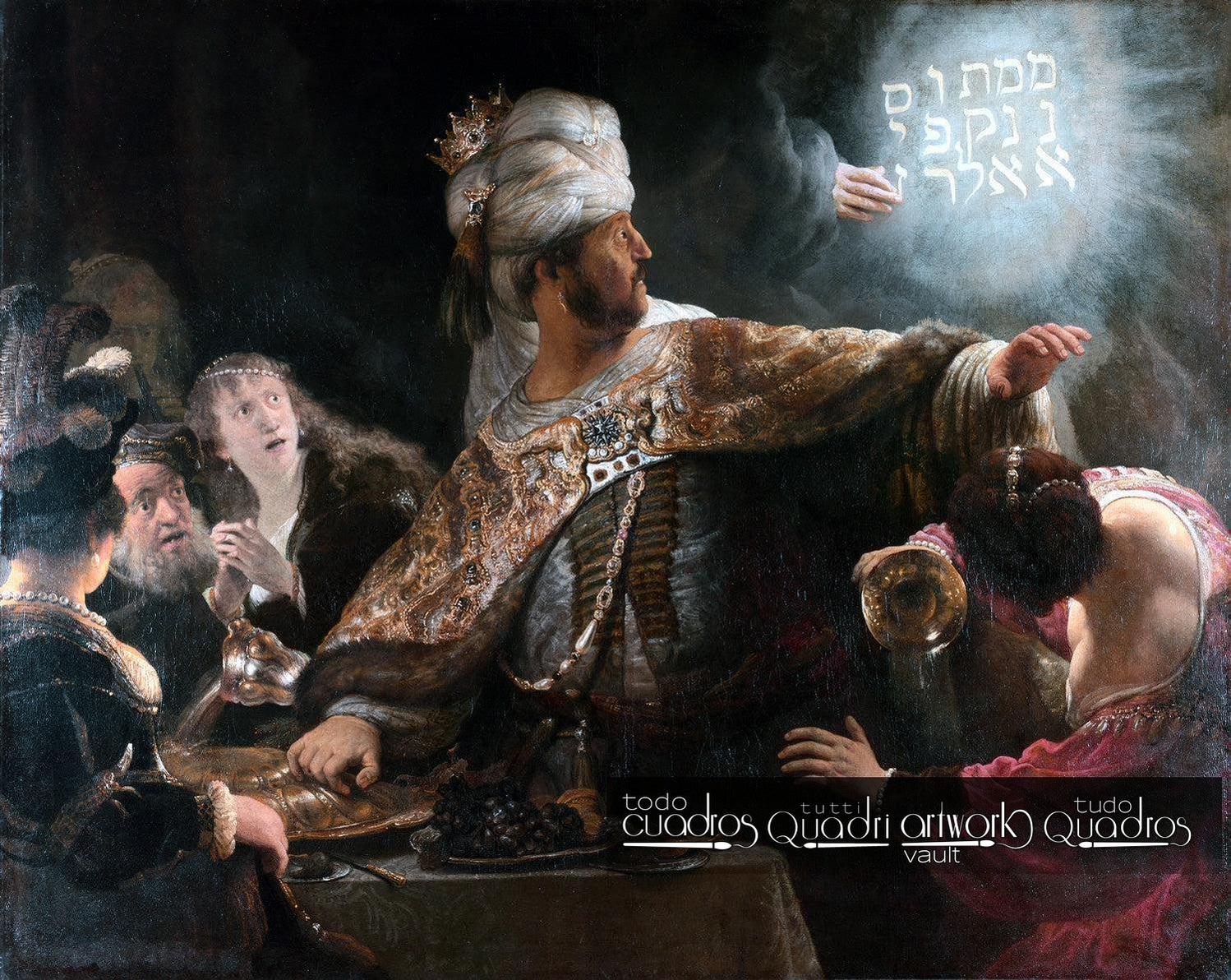 Festino di Baldassarre, Rembrandt