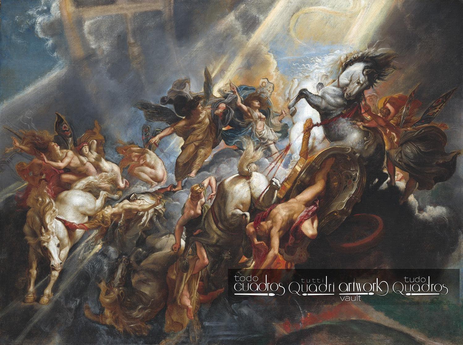 La caduta di Fetonte, Rubens