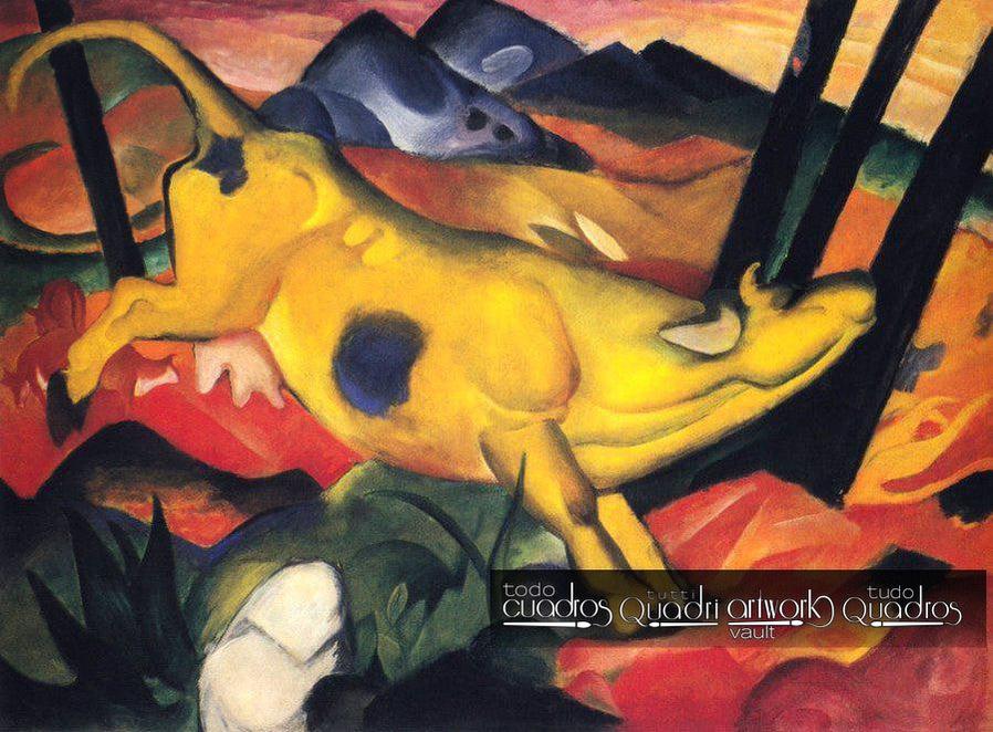Mucca gialla, Franz Marc