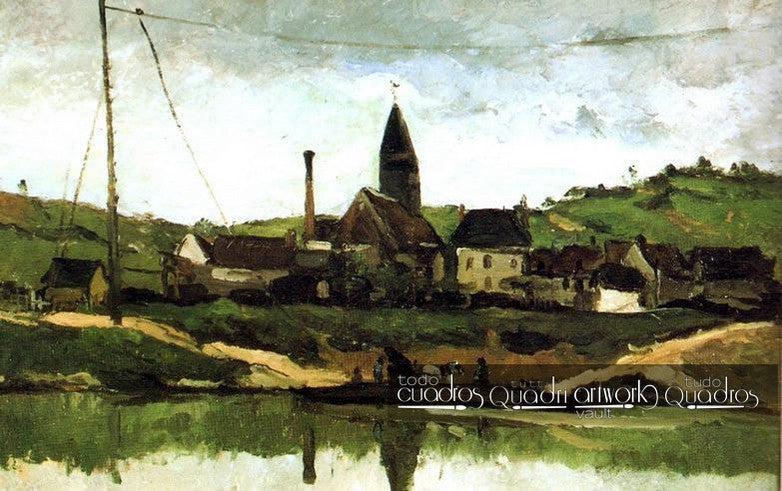 Veduta di Bonnières, Cézanne