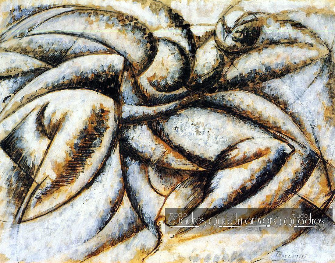 Quadro Dinamismo Di Un Corpo Umano Boccioni