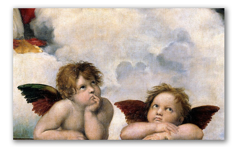 Angeli di Raffaello (Madonna Sistina)