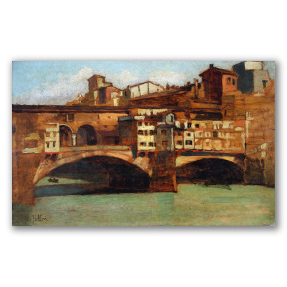 Il Ponte Vecchio a Firenze - Giovanni Fattori